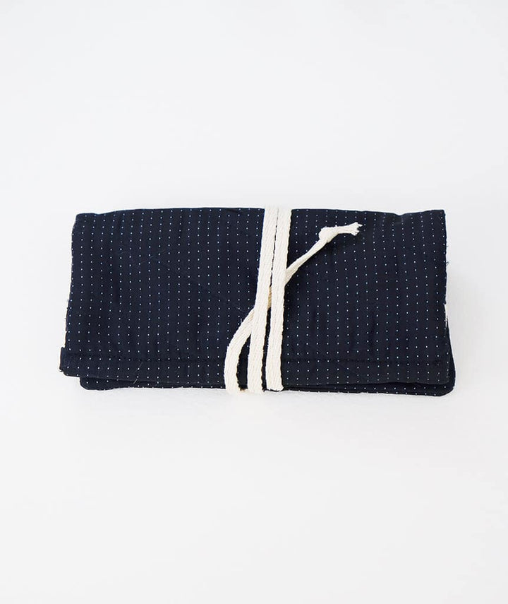 CAILLOU PARIS - POCHETTE BLEU MARINE A POIS
