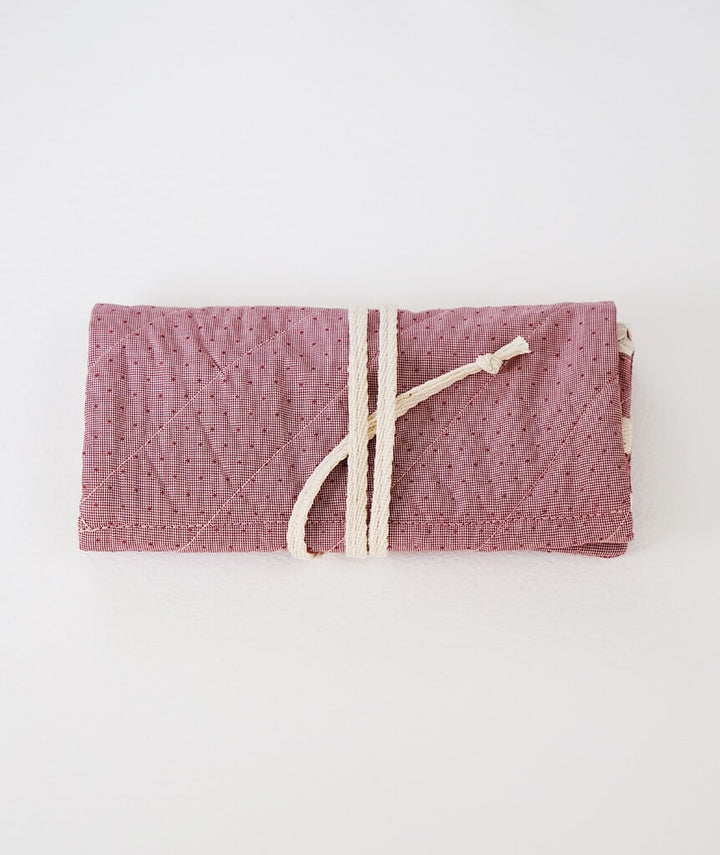 CAILLOU PARIS - POCHETTE BORDEAUX A POIS