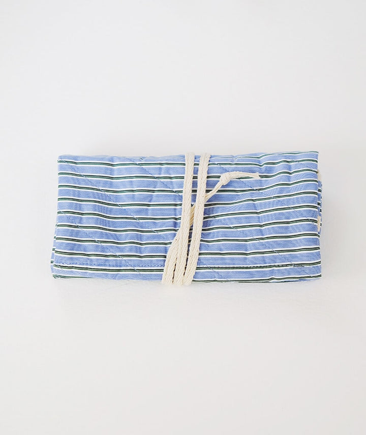 CAILLOU PARIS - POCHETTE RAYURES BLEU-VERT