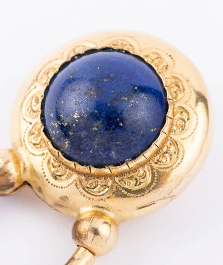 Locket lapis lazuli détail