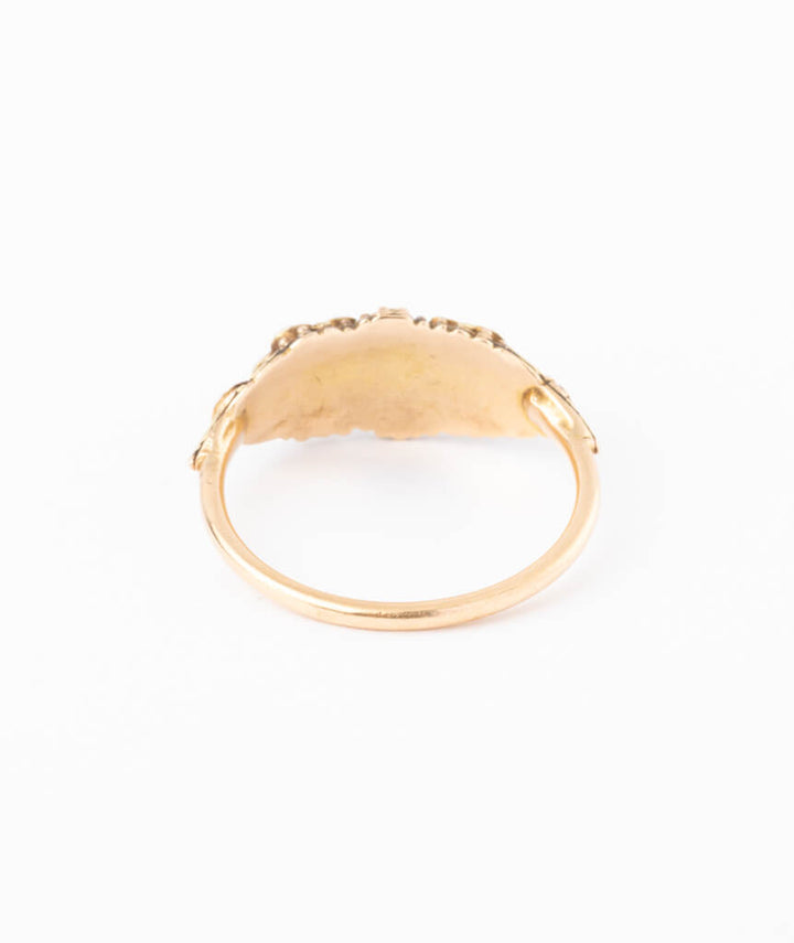 Caillou PAris - Bague ancienne or Godfrid dos