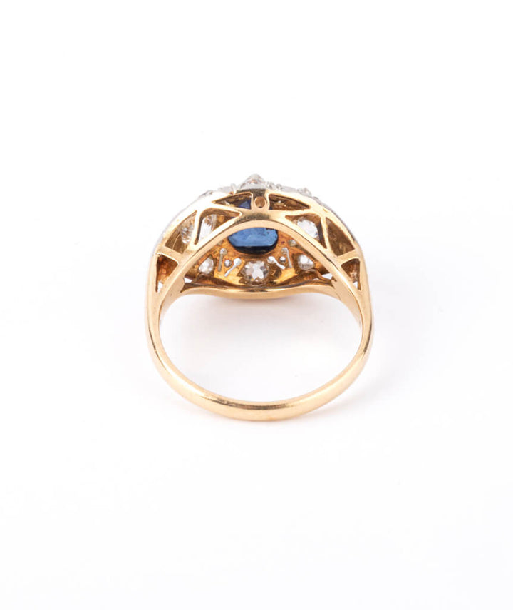 Caillou Paris - Bague Art déco saphir Corann dos