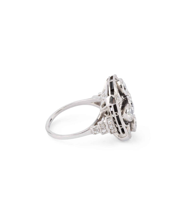 Caillou Paris Bague Art Deco Jilly Profil Droite