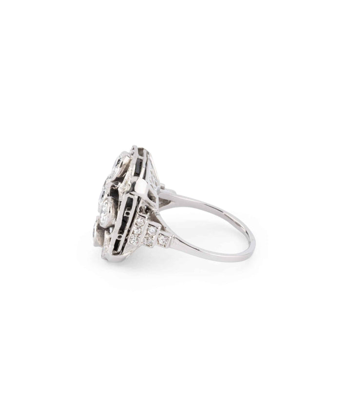 Caillou Paris Bague Art Deco Jilly Profil Gauche