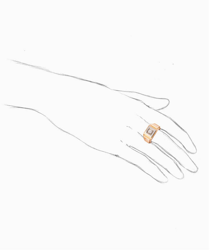 Caillou Paris - Bague Art deco Peta porter