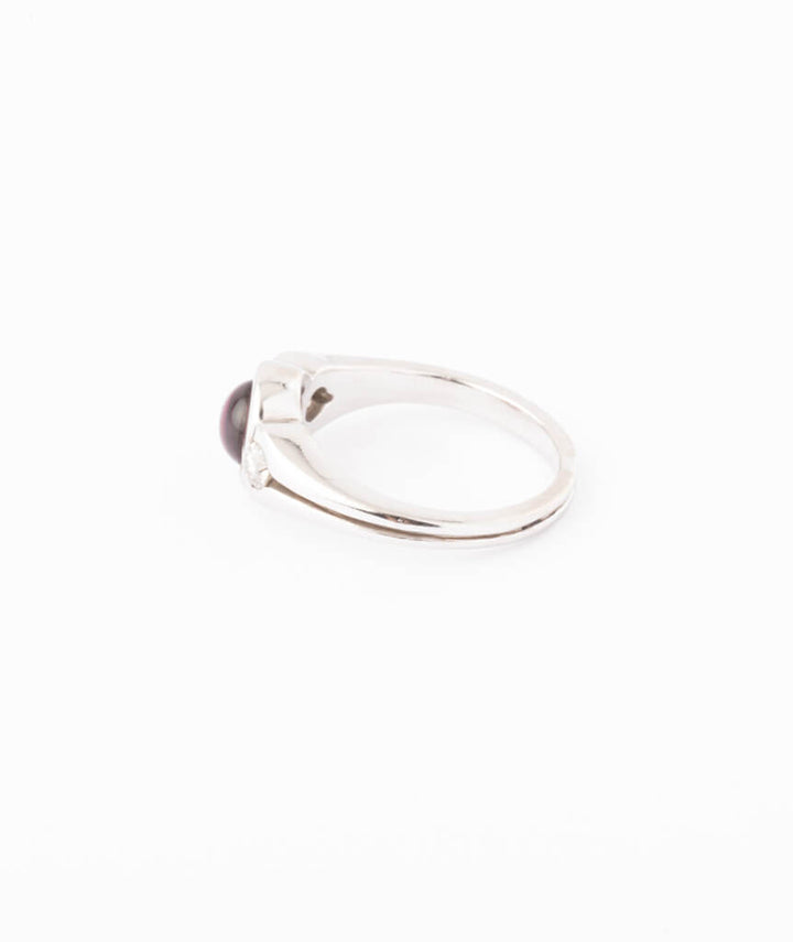 Caillou Paris - Bague Art deco Uria grenat gauche