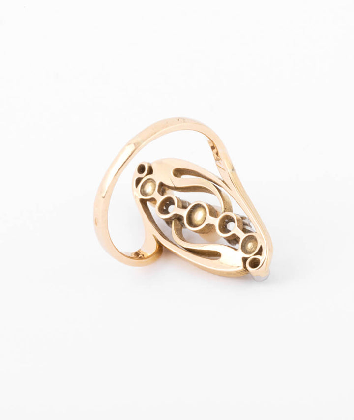 Caillou Paris - Bague Art nouveau Asta dos
