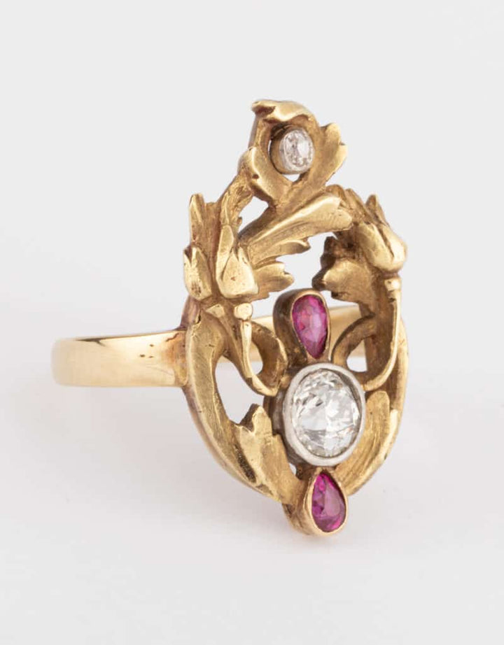 Caillou Paris - Bague Art nouveau Houxi droite