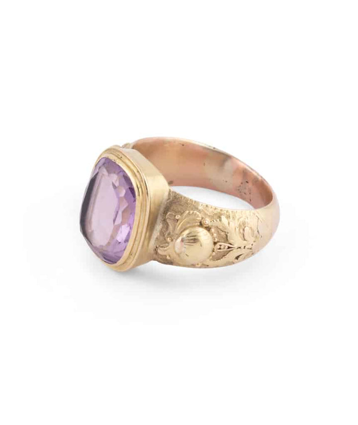 Caillou Paris Bague Art Nouveau Amethyste Rego Gauche