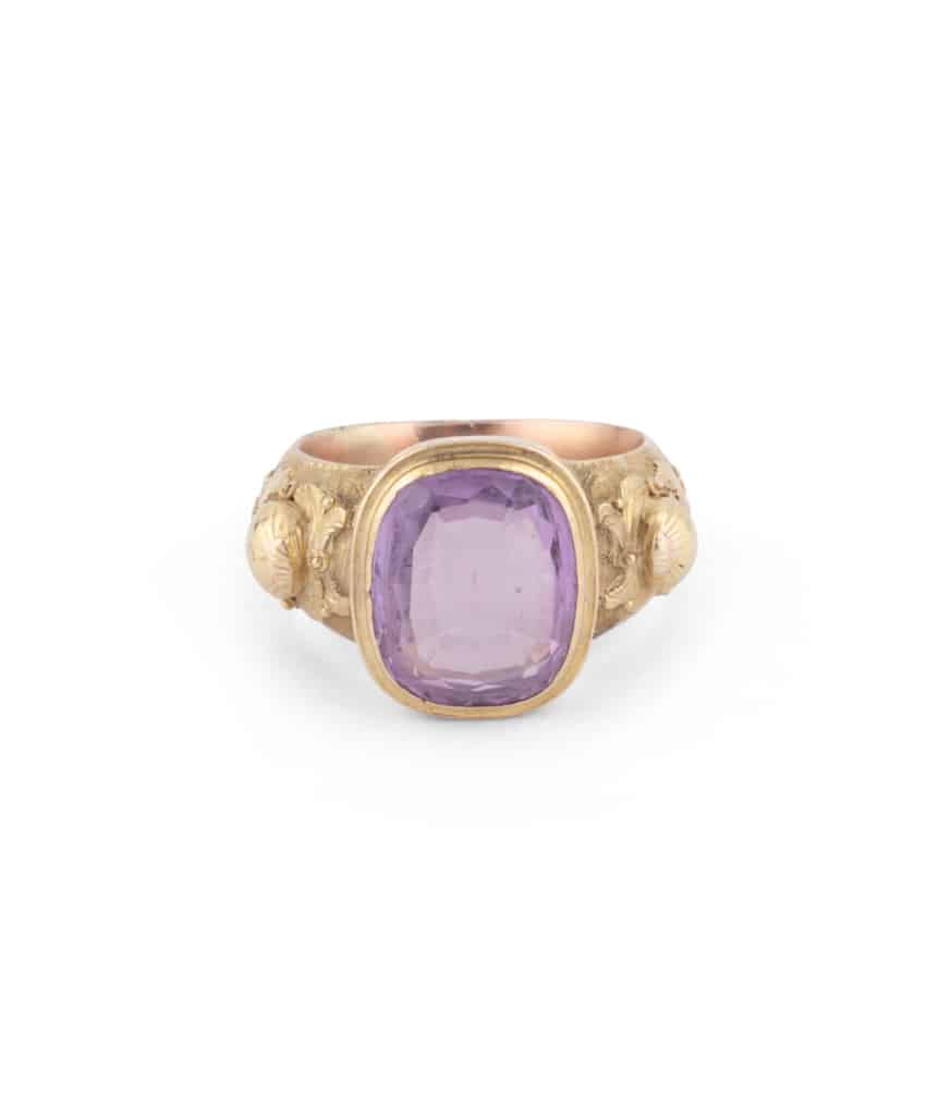 Bague Solitaire Améthyste Ovale 2,20 cts en Or Blanc 375 Bague Solitaire Améthyste Ovale 2,20 cts en Or Blanc 375