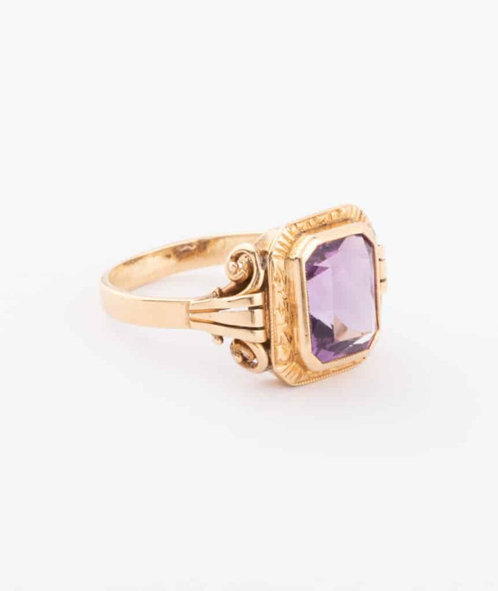 Caillou Paris Bague Napoleon Iii Amethyste Nura Droite