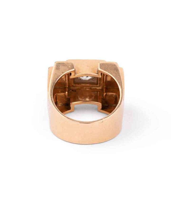 Caillou Paris Bague Tank Chevaliere Diamant Gerrie Dos