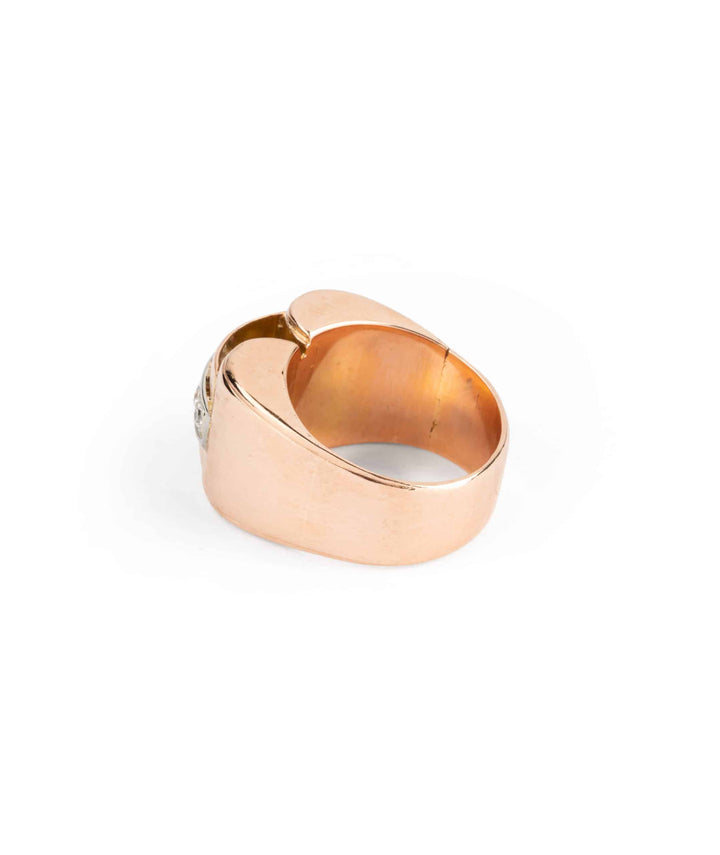 Caillou Paris Bague Tank Diamants Dallan Profil