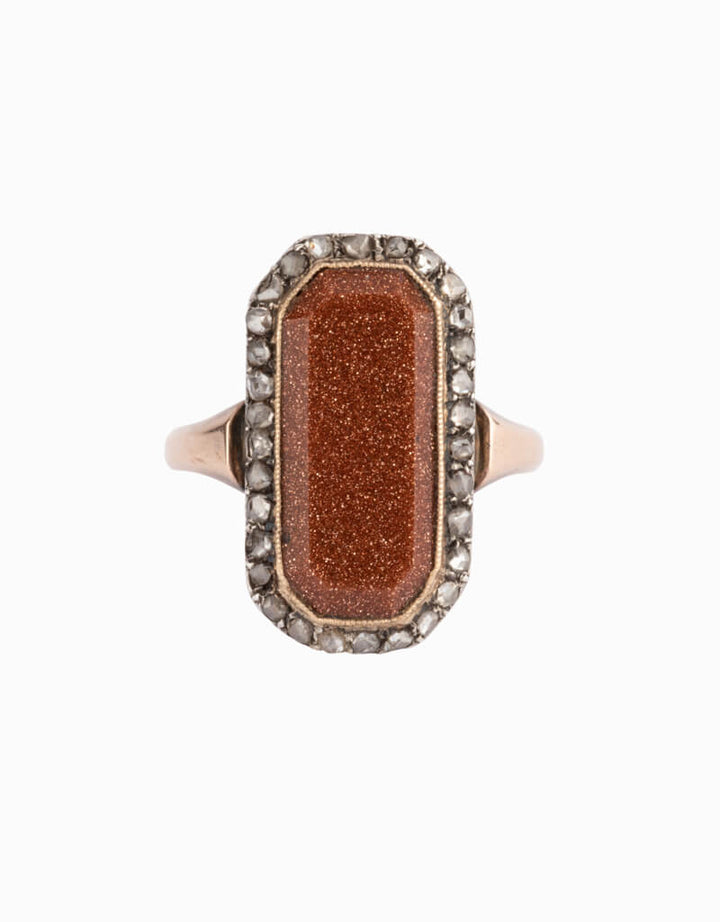 Caillou Paris - Bague ancienne Nahla face