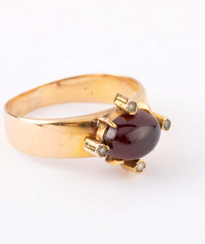 Caillou Paris - Bague ancienne Napoleon III Netina gros plan