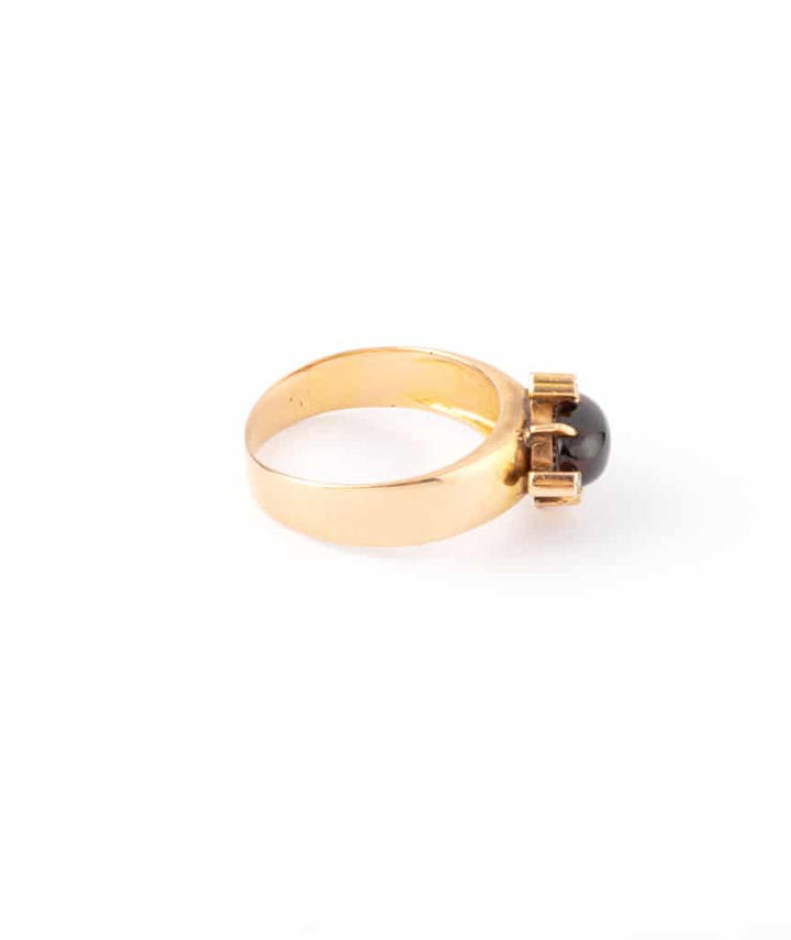 Caillou Paris - Bague ancienne Napoleon III Netina profil droit