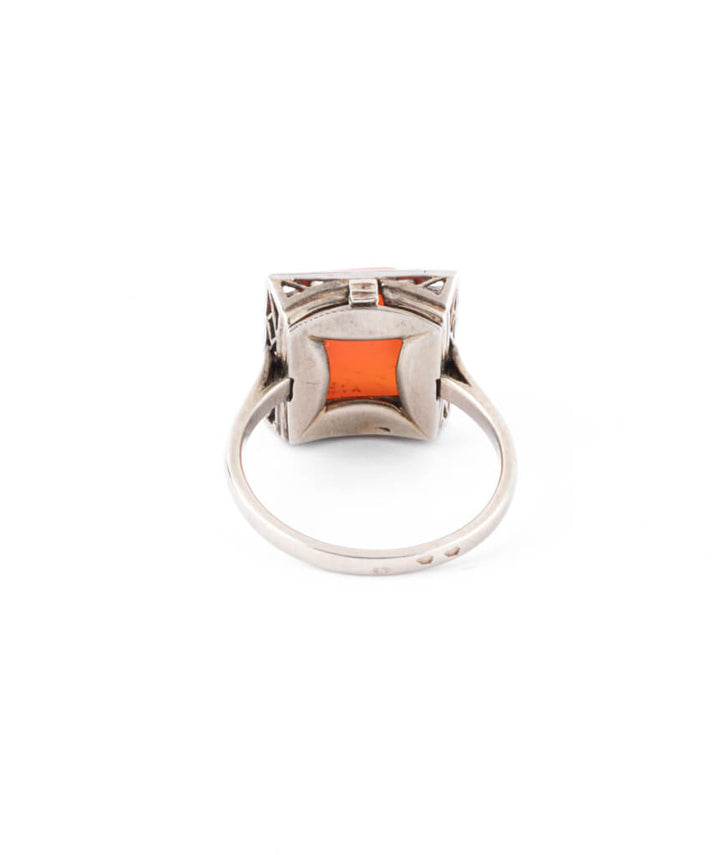 Bague ancienne cabochon Analu dos