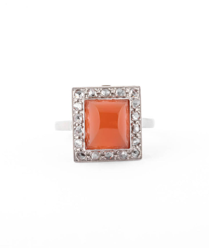Bague ancienne cabochon Analu
