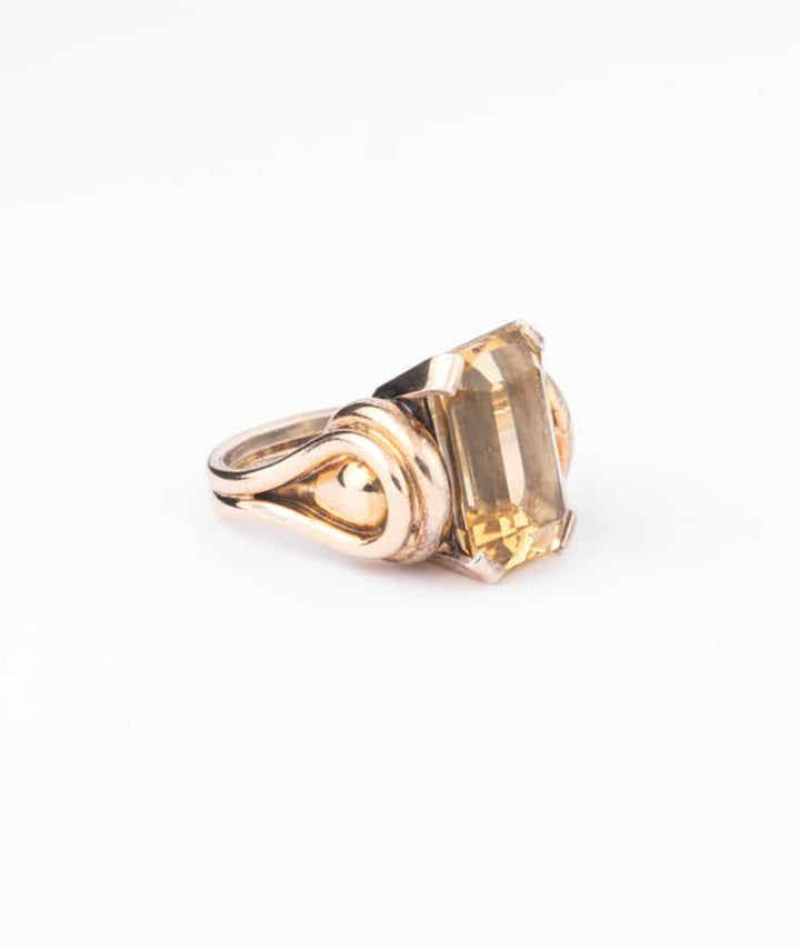 Bague ancienne citrine "Drisana" droite