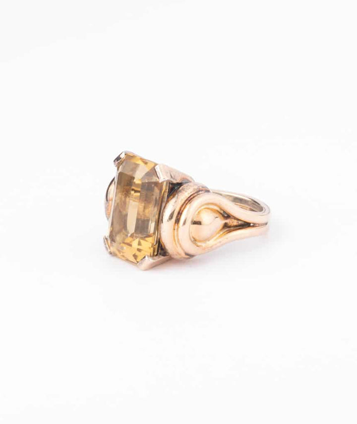 Bague ancienne citrine "Drisana" gauche