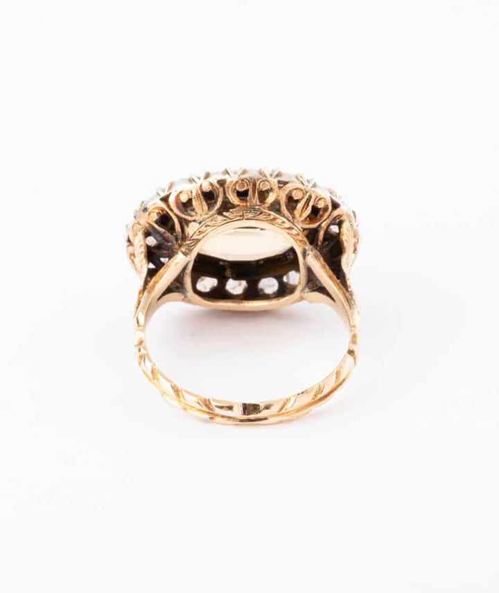 Caillou Paris - Bague ancienne citrine Sheli dos