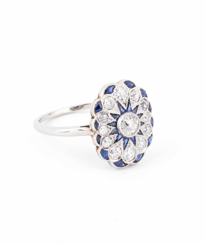 Caillou Paris - Bague ancienne diamant Calliste droite