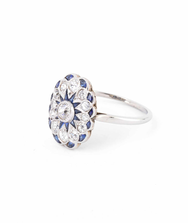 Caillou Paris - Bague ancienne diamant Calliste gauche