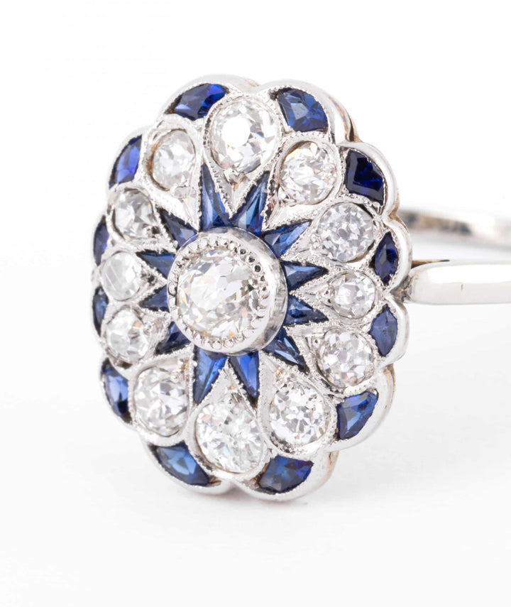 Caillou Paris - Bague ancienne diamant Calliste gros plan 2