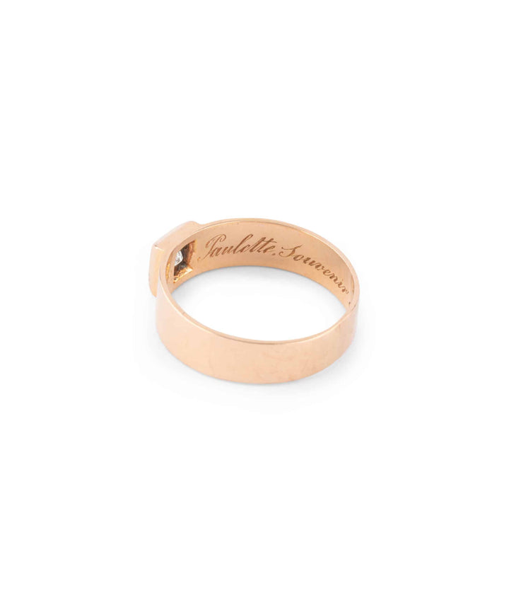 Caillou Paris Bague Ancienne Diamant Cesca Dedicace 1
