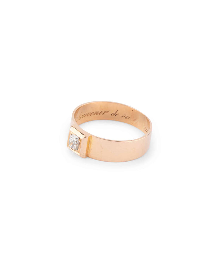 Caillou Paris Bague Ancienne Diamant Cesca Dedicace 2