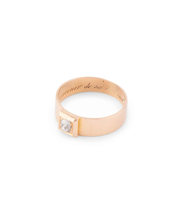 Caillou Paris Bague Ancienne Diamant Cesca Dedicace 3