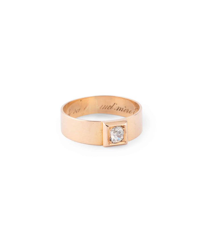 Caillou Paris Bague Ancienne Diamant Cesca Dedicace 4