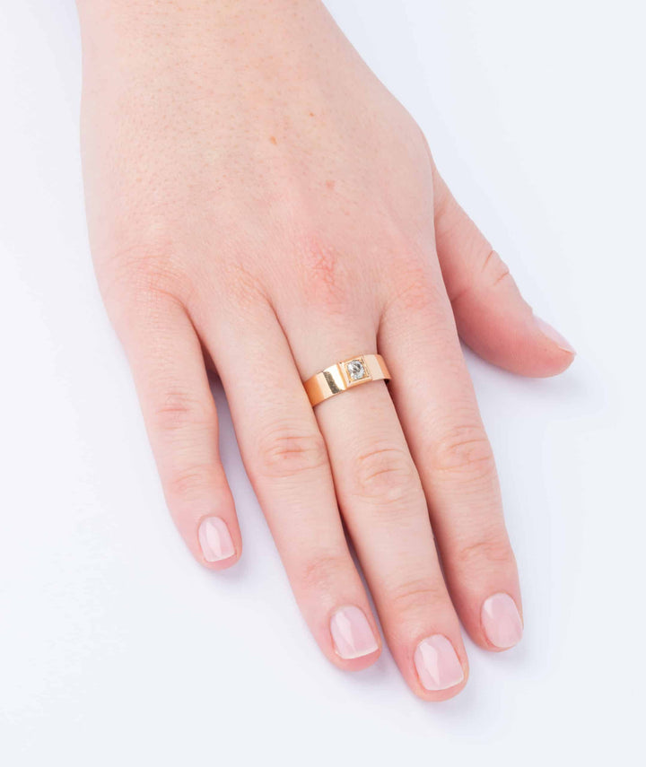 Caillou Paris Bague Ancienne Diamant Cesca Porter
