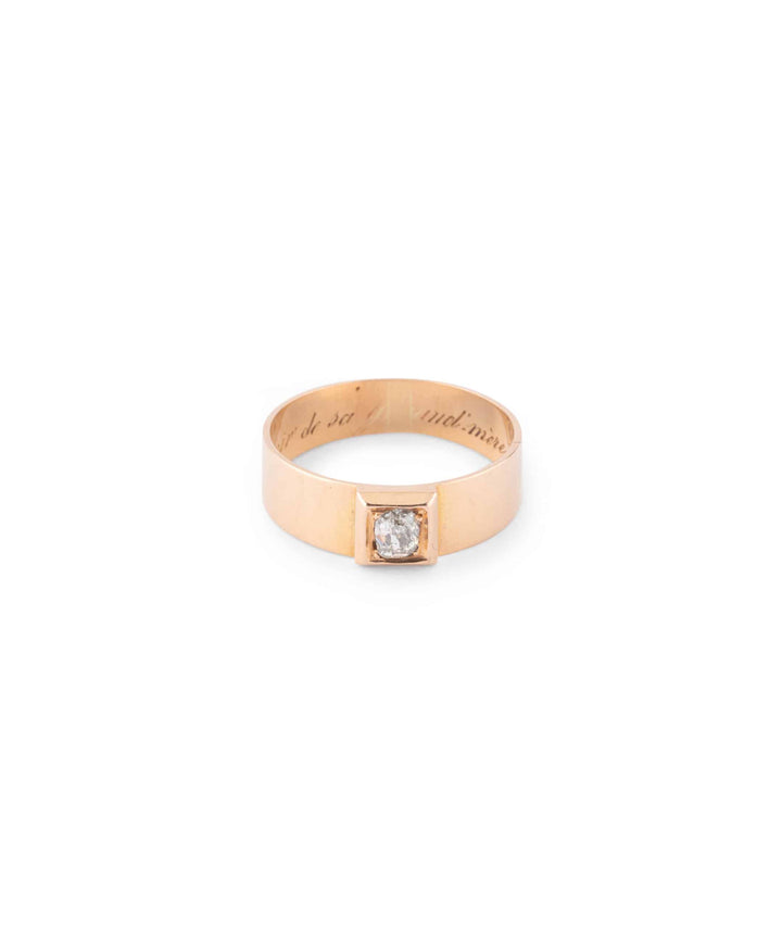 Caillou Paris Bague Ancienne Diamant Cesca
