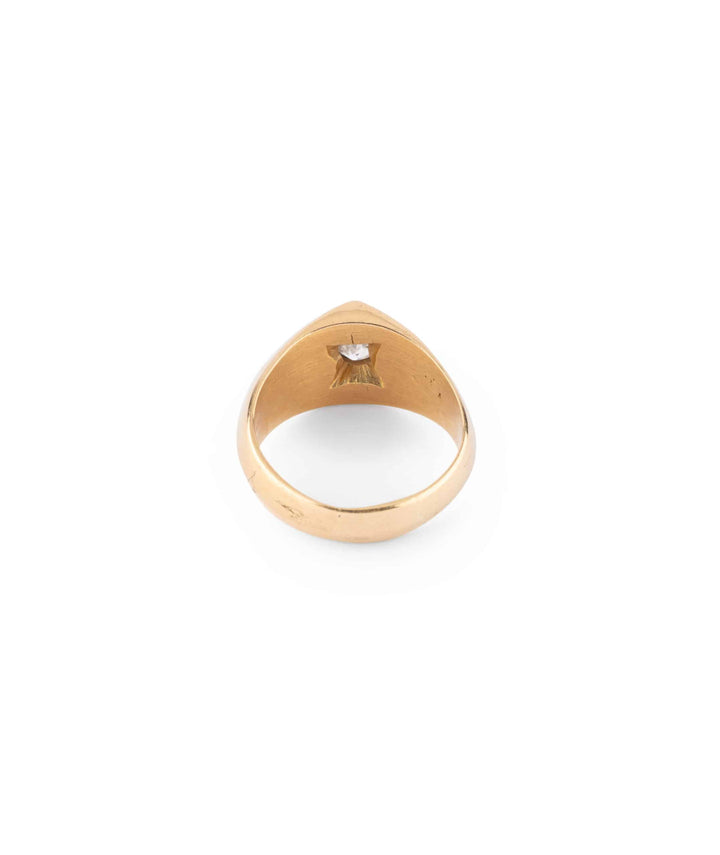 Caillou Paris Bague Ancienne Diamant Jussi Dos