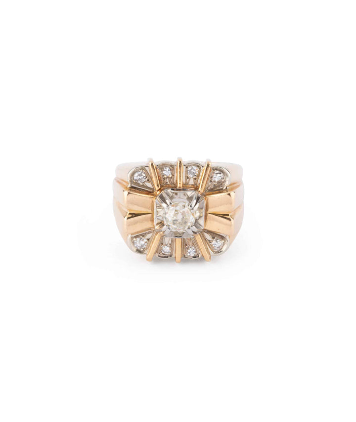 Caillou Paris Bague Ancienne Diamant Nori