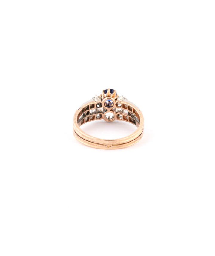 Caillou Paris Bague Ancienne Diamants %22polina%22 Dos