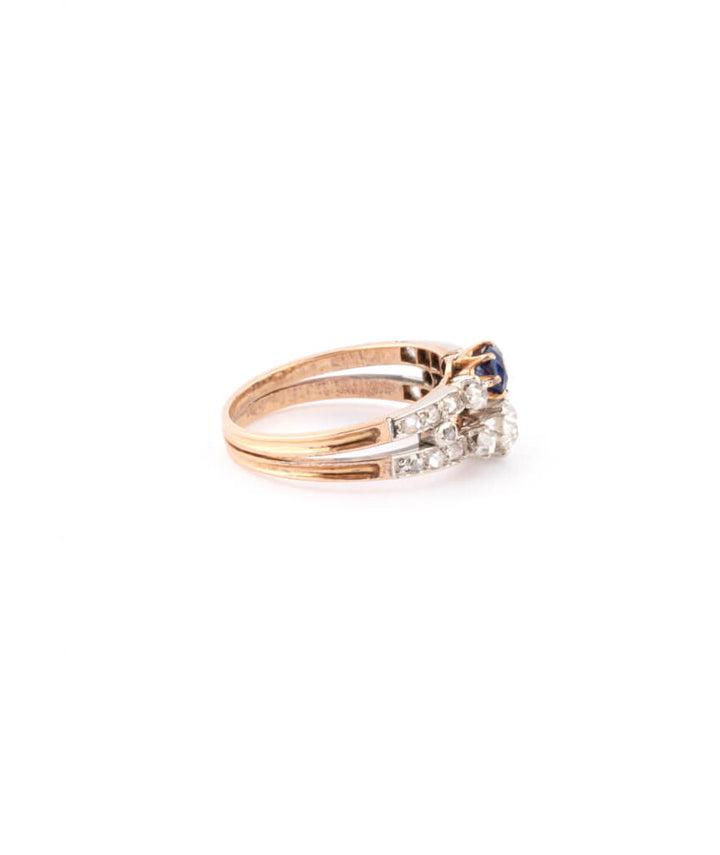 Caillou Paris Bague Ancienne Diamants %22polina%22 Droite