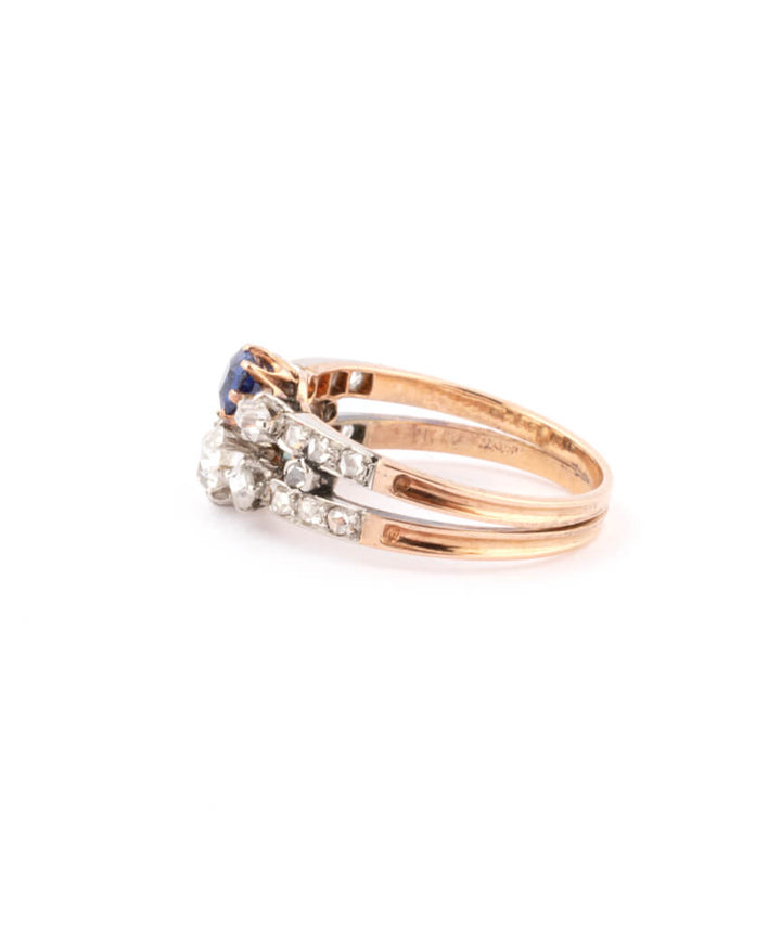 Caillou Paris Bague Ancienne Diamants %22polina%22 Gros Plan 1
