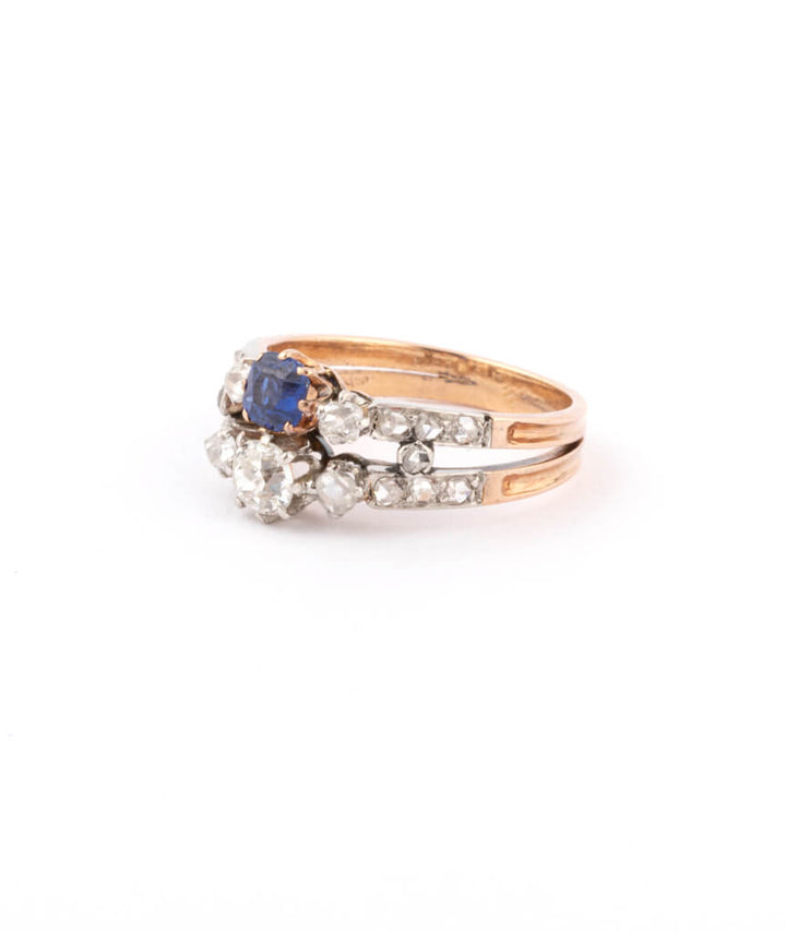 Caillou Paris Bague Ancienne Diamants %22polina%22 Gros Plan 2