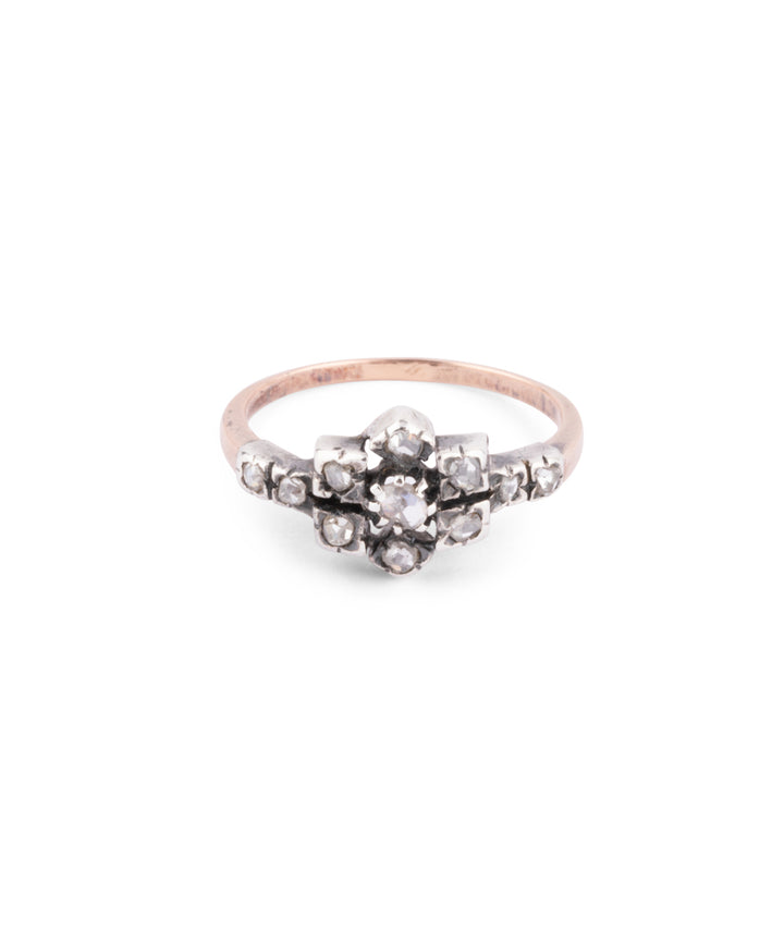Caillou Paris Bague Ancienne Diamants Ingo