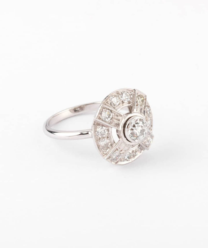 Caillou Paris - Bague ancienne diamants Lili droite