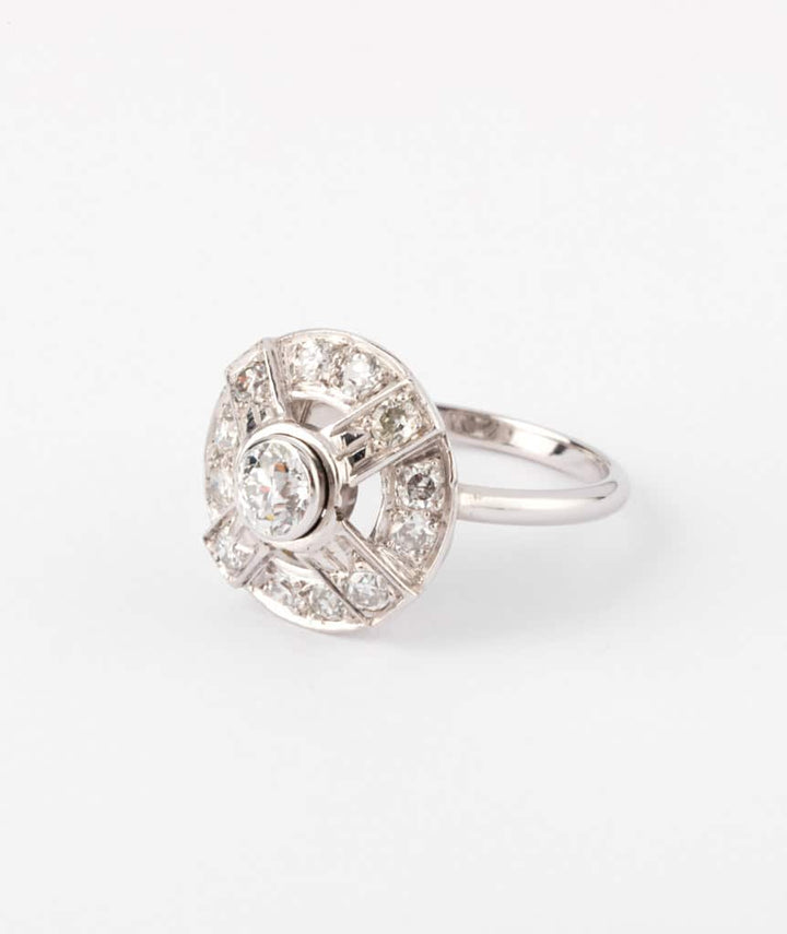 Caillou Paris - Bague ancienne diamants Lili gauche