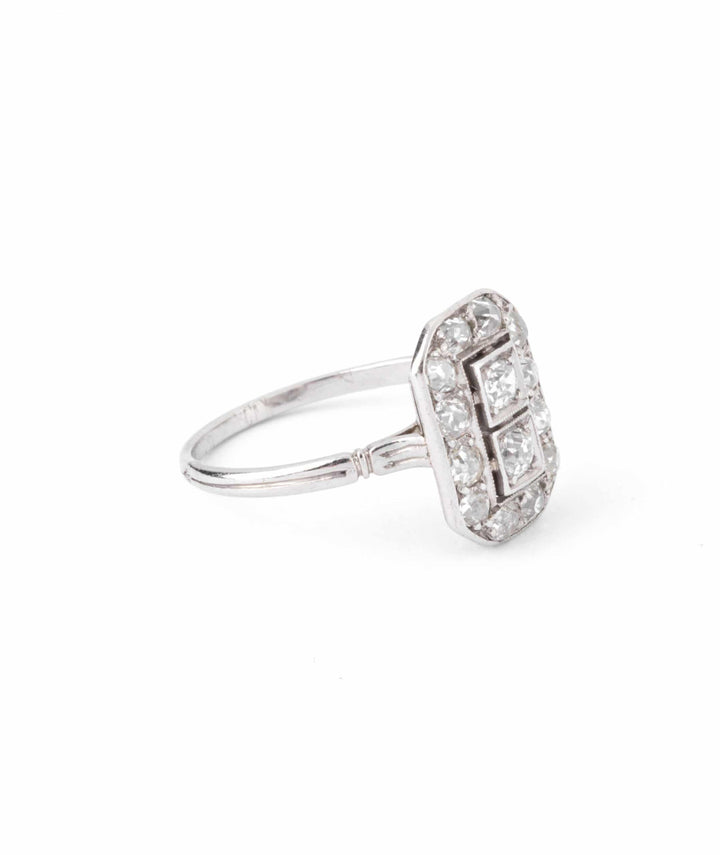 Caillou Paris - Bague ancienne diamants Paddy droite