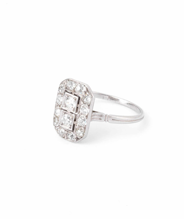 Caillou Paris - Bague ancienne diamants Paddy gauche