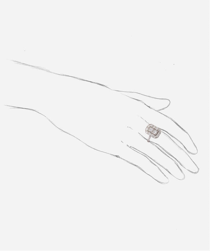 Caillou Paris - Bague ancienne diamants Paddy porter