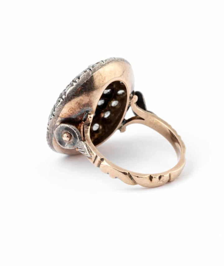 Caillou Paris - Bague ancienne diamants Rakal anneau