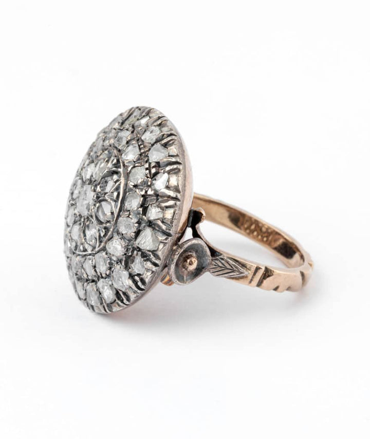 Caillou Paris - Bague ancienne diamants Rakal gauche