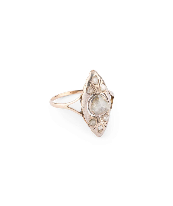 Caillou Paris Bague Ancienne Diamants Ruben Droite