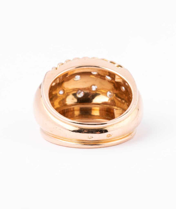 Bague dôme ancienne Virak dos